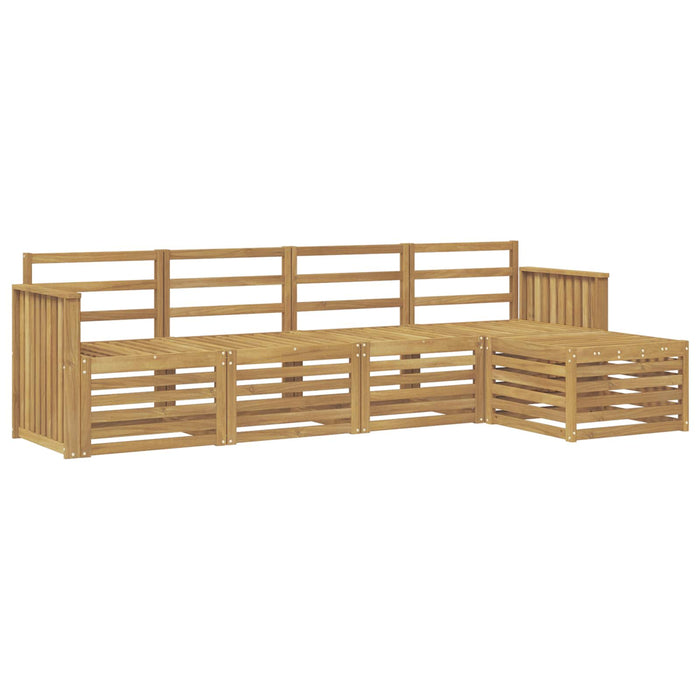 Set de canapele de exterior 5 pcs Alb 249 x 122,5 x 73 cm - WALTI WALTI