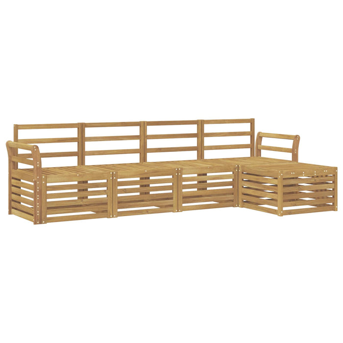 Set de canapele de exterior 5 pcs Alb 253 x 122,5 x 73 cm - WALTI WALTI