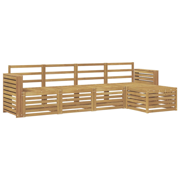 Set de canapele de exterior 5 pcs Alb 257 x 122,5 x 73 cm - WALTI WALTI