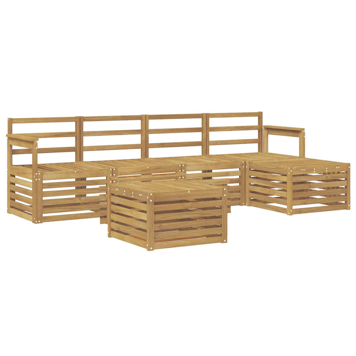 Set de canapele de exterior 6 pcs Alb 59 x 59 x 37 cm WALTI