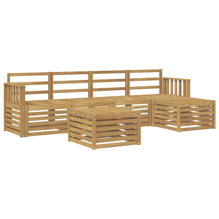 Set de canapele de exterior 6 pcs Alb 59 x 59 x 37 cm WALTI