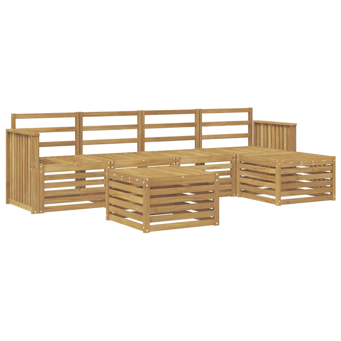 Set de canapele de exterior 6 pcs Alb 59 x 59 x 37 cm WALTI
