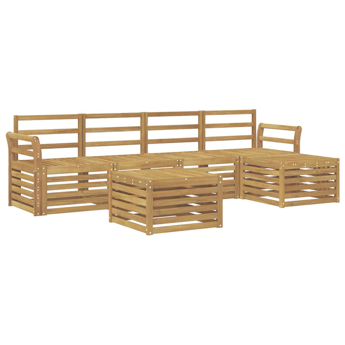 Set de canapele de exterior 6 pcs Alb 59 x 59 x 37 cm WALTI