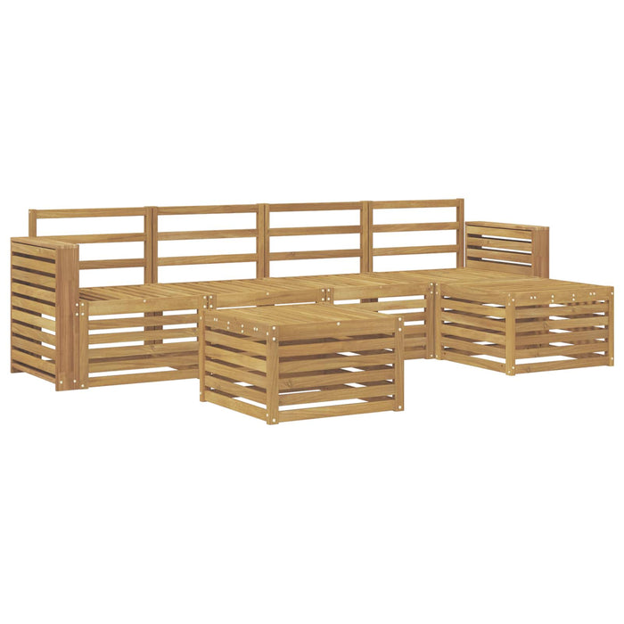 Set de canapele de exterior 6 pcs Alb 59 x 59 x 37 cm WALTI