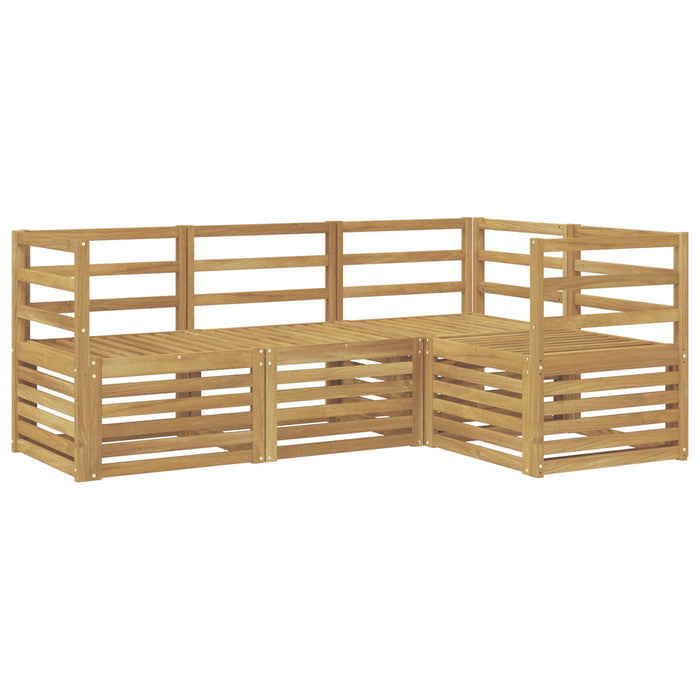 Seturi de canapele 4 pcs Alb 185,5 x 126,5 x 73 cm WALTI