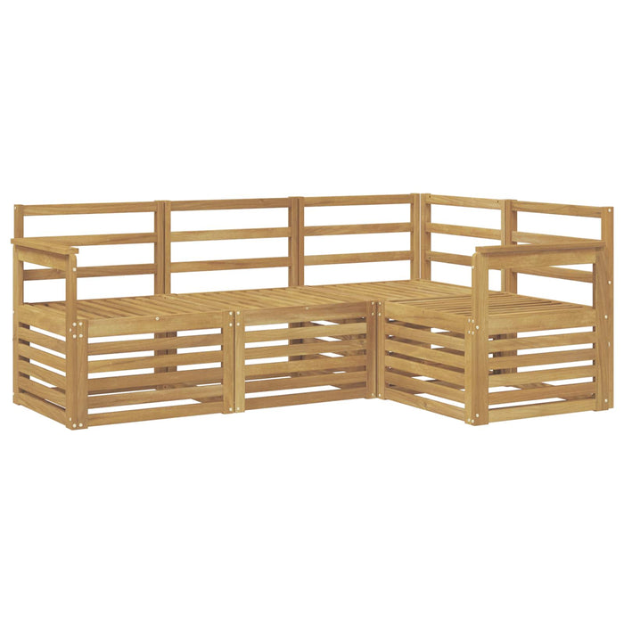 Seturi de canapele 4 pcs Alb 187,5 x 128,5 x 73 cm WALTI