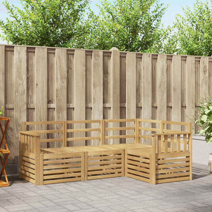 Seturi de canapele 4 pcs Alb 187,5 x 128,5 x 73 cm WALTI