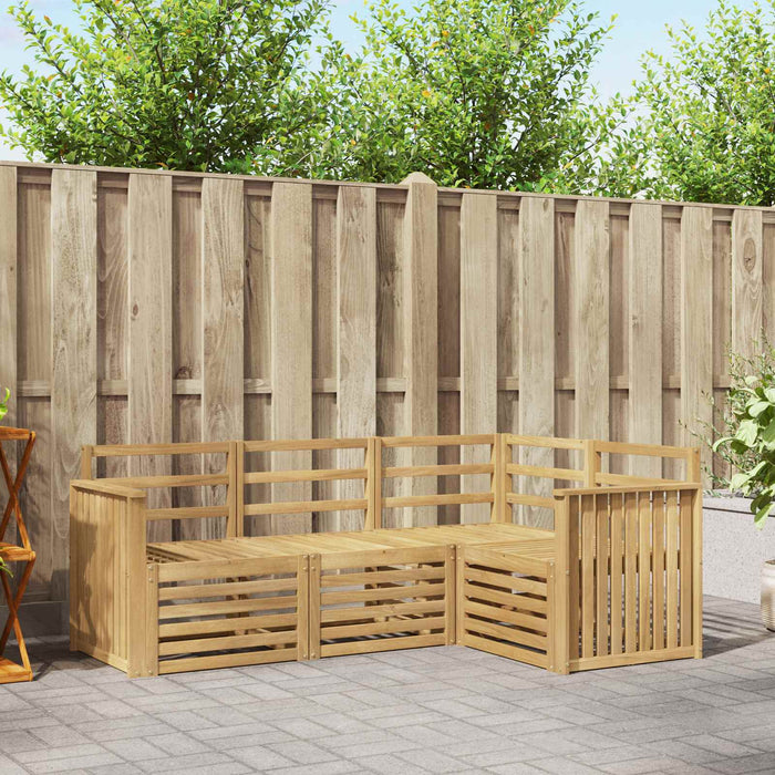 Seturi de canapele 4 pcs Alb 187,5 x 128,5 x 73 cm WALTI