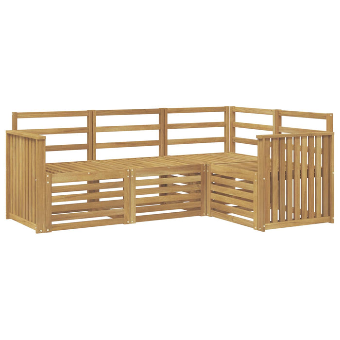 Seturi de canapele 4 pcs Alb 187,5 x 128,5 x 73 cm WALTI