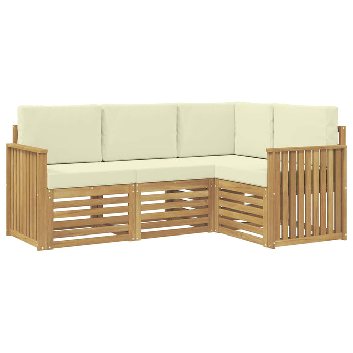 Seturi de canapele 4 pcs Alb și crem 187,5 x 128,5 x 73 cm - WALTI WALTI