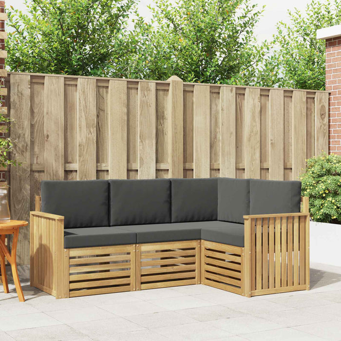 Seturi de canapele 4 pcs Alb și antracit 187,5 x 128,5 x 73 cm - WALTI WALTI