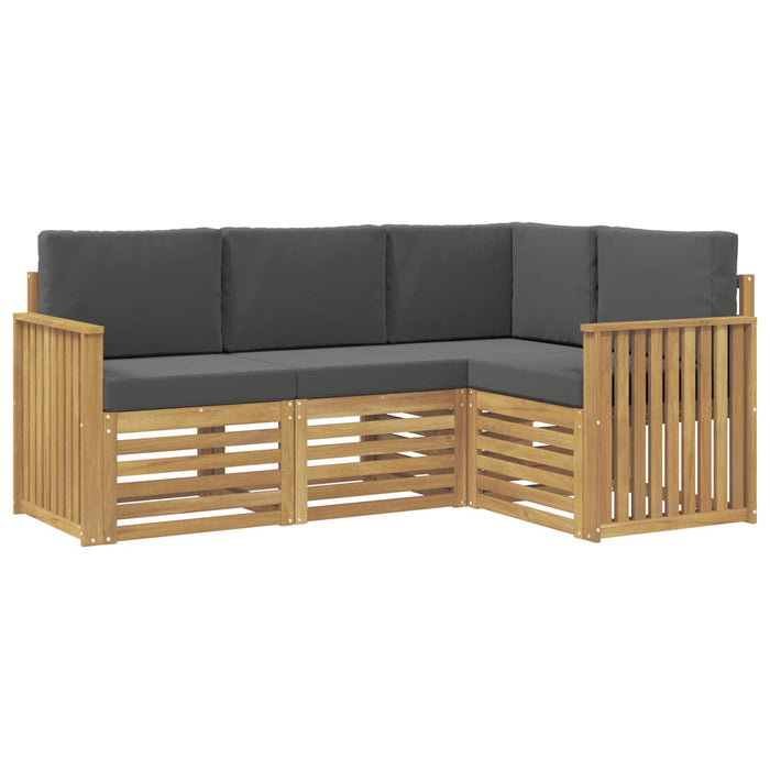 Seturi de canapele 4 pcs Alb și antracit 187,5 x 128,5 x 73 cm - WALTI WALTI