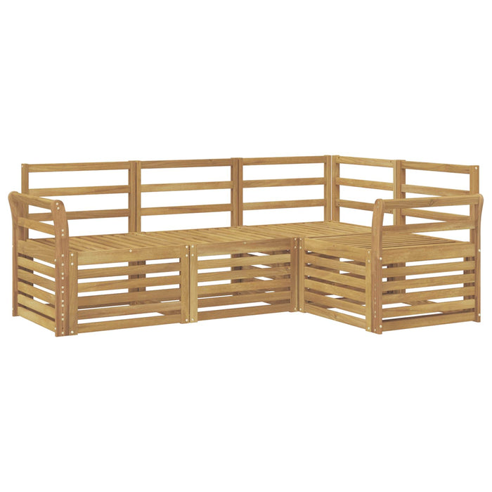 Seturi de canapele 4 pcs Alb 190 x 130,5 x 73 cm WALTI