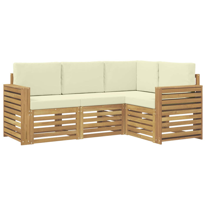Seturi de canapele 4 pcs Alb și crem 191 x 132,5 x 73 cm - WALTI WALTI