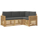 Seturi de canapele 4 pcs Alb și antracit 191 x 132,5 x 73 cm - WALTI WALTI