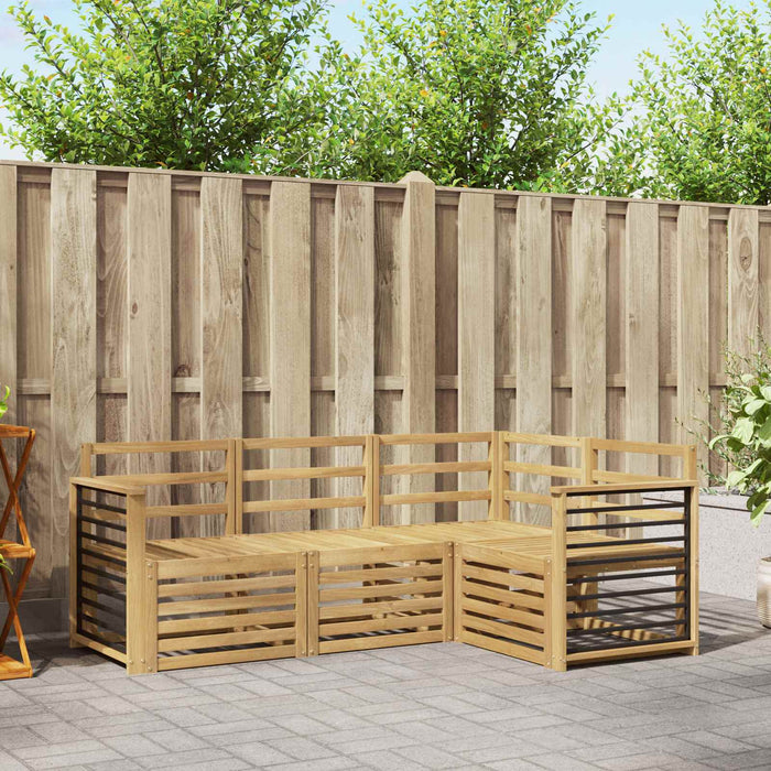 Seturi de canapele 4 pcs Alb 187,5 x 128,5 x 73 cm WALTI