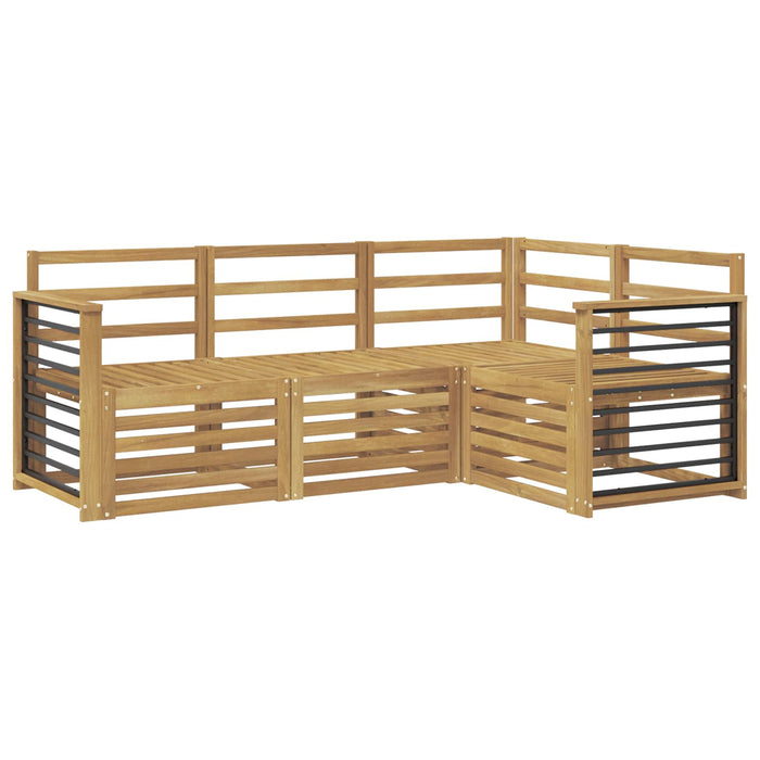 Seturi de canapele 4 pcs Alb 187,5 x 128,5 x 73 cm WALTI