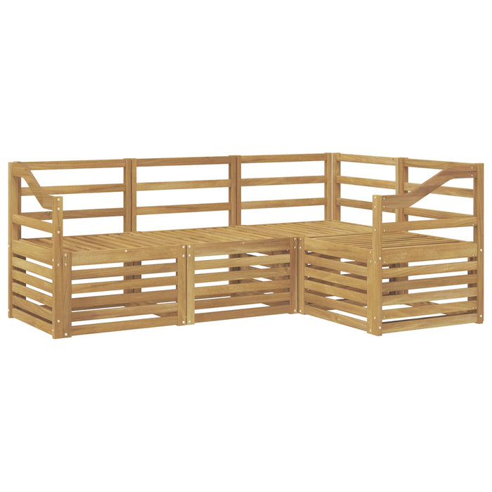 Seturi de canapele 4 pcs Alb 185,5 x 126,5 x 73 cm WALTI
