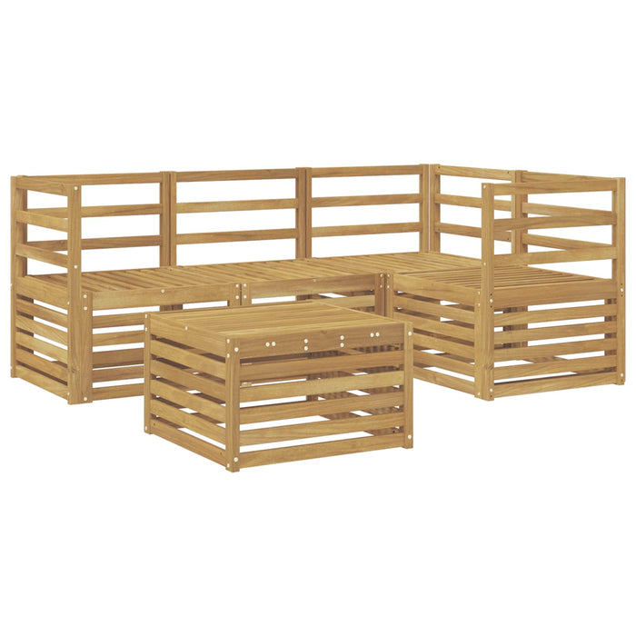 Set de canapele de exterior 5 pcs Alb 59 x 59 x 37 cm WALTI