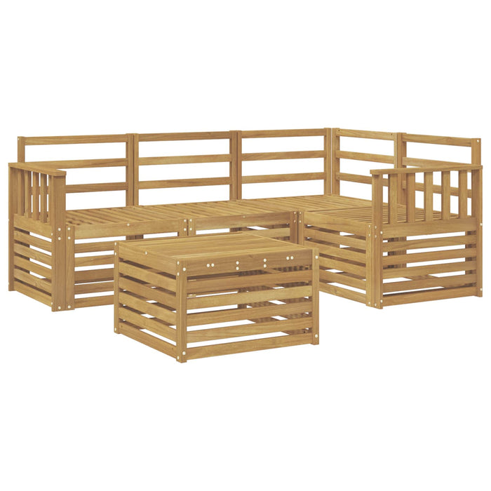 Set de canapele de exterior 5 pcs Alb 59 x 59 x 37 cm WALTI