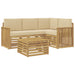 Set de canapele de exterior 5 pcs Alb și Bej 59 x 59 x 37 cm - WALTI WALTI