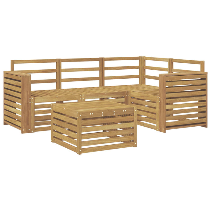 Set de canapele de exterior 5 pcs Alb 59 x 59 x 37 cm WALTI