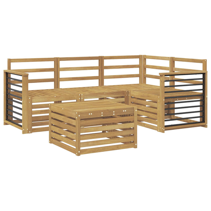 Set de canapele de exterior 5 pcs Alb 59 x 59 x 37 cm WALTI