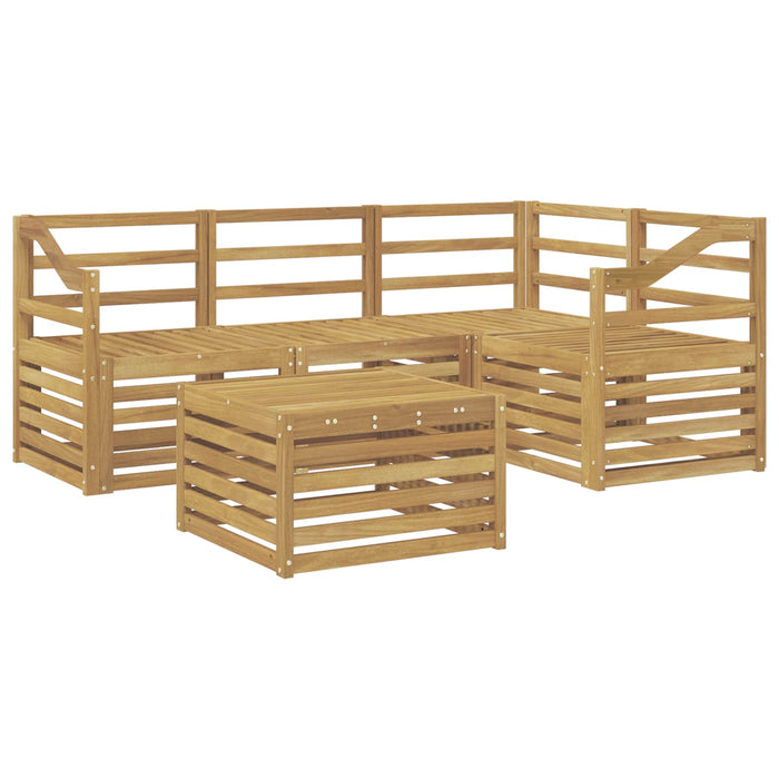 Set de canapele de exterior 5 pcs Alb 59 x 59 x 37 cm WALTI