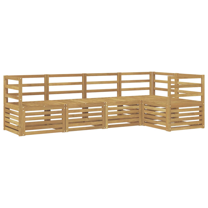 Set de canapele de exterior 5 pcs Alb 245 x 126,5 x 73 cm WALTI