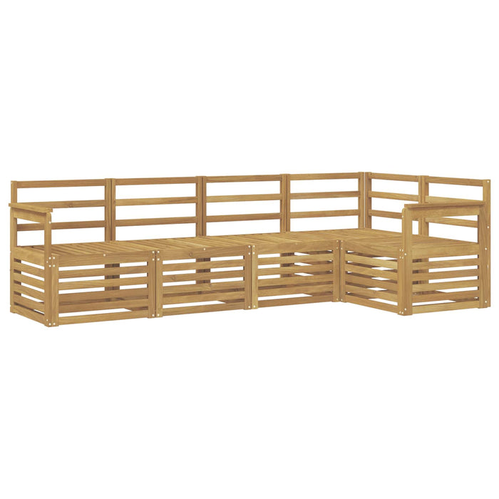 Set de canapele de exterior 5 pcs Alb 247 x 128,5 x 73 cm WALTI