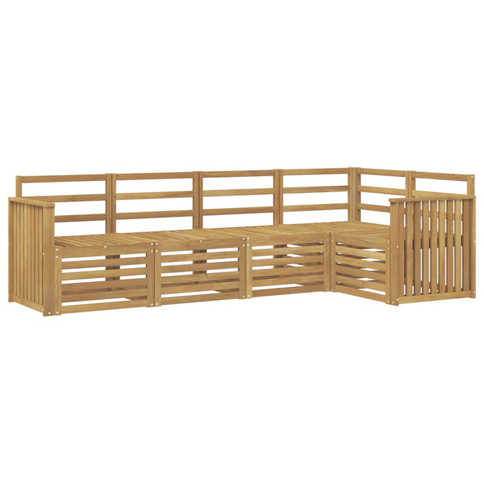 Set de canapele de exterior 5 pcs Alb 247 x 128,5 x 73 cm WALTI