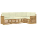 Set de canapele de exterior 5 pcs Alb și crem - WALTI WALTI