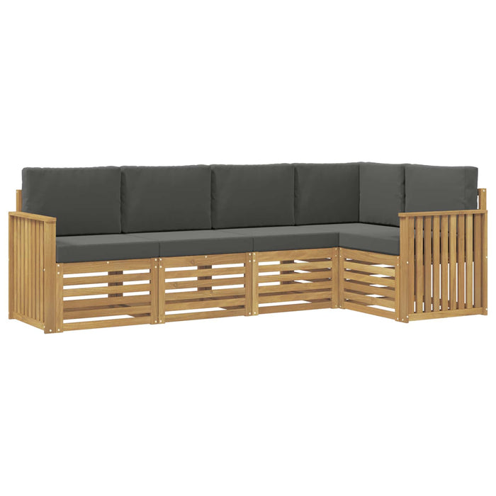 Set de canapele de exterior 5 pcs Alb și antracit WALTI