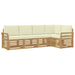 Set de canapele de exterior 5 pcs Alb și crem - WALTI WALTI