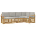 Set de canapele de exterior 5 pcs Alb și gri deschis - WALTI WALTI