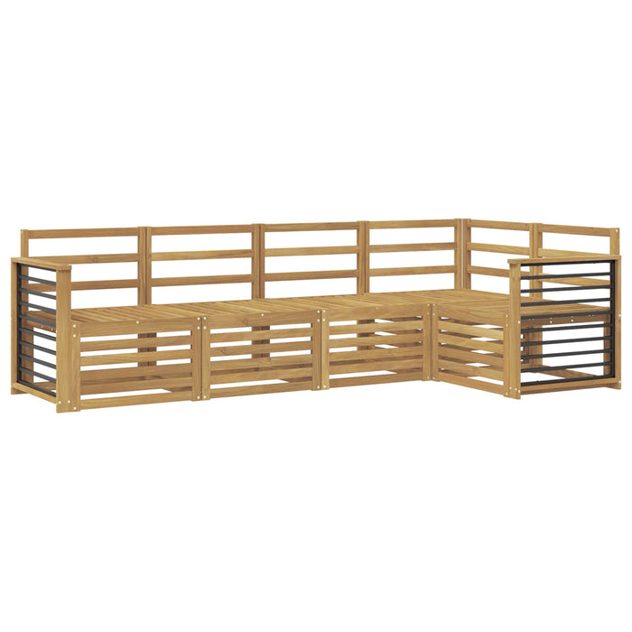 Set de canapele de exterior 5 pcs Alb 247 x 128,5 x 73 cm WALTI