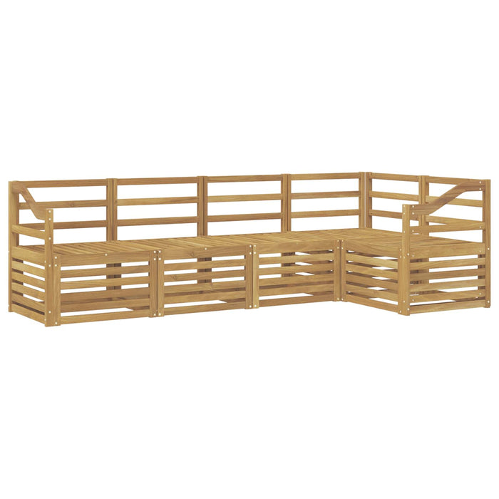 Set de canapele de exterior 5 pcs Alb 245 x 126,5 x 73 cm WALTI