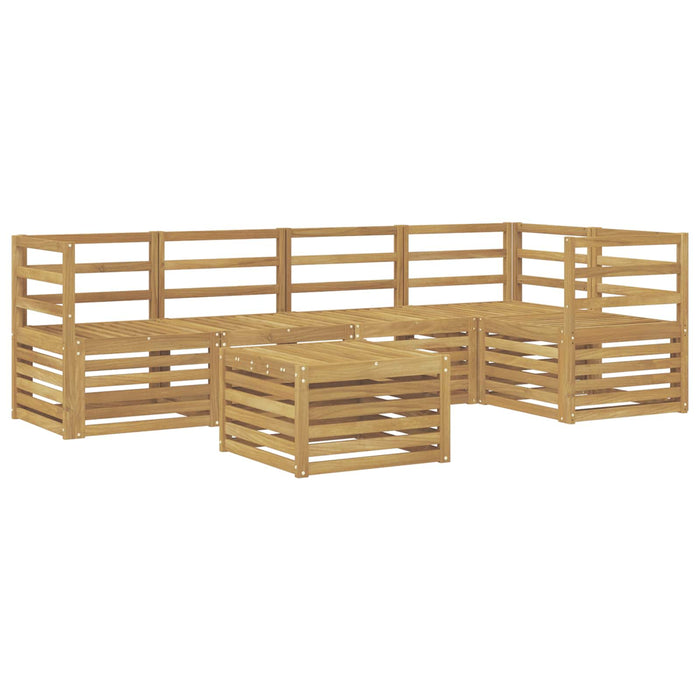 Set de canapele de exterior 6 pcs Alb 59 x 59 x 37 cm WALTI