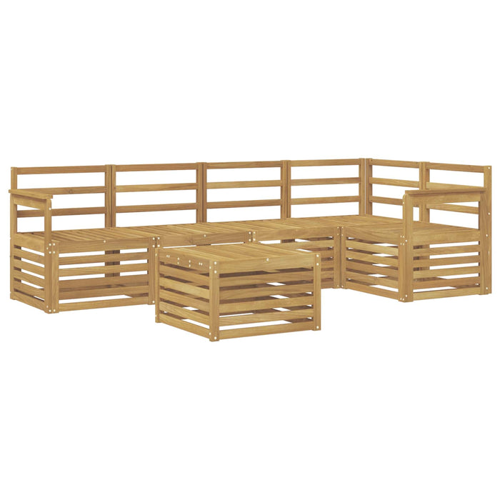 Set de canapele de exterior 6 pcs Alb 59 x 59 x 37 cm WALTI