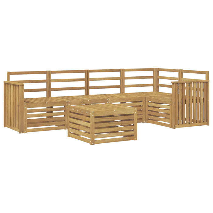 Set de canapele de exterior 6 pcs Alb 59 x 59 x 37 cm WALTI