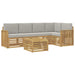 Set de canapele de exterior 6 pcs Alb și gri deschis - WALTI WALTI