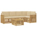 Set de canapele de exterior 6 pcs Alb și Bej 59 x 59 x 37 cm - WALTI WALTI