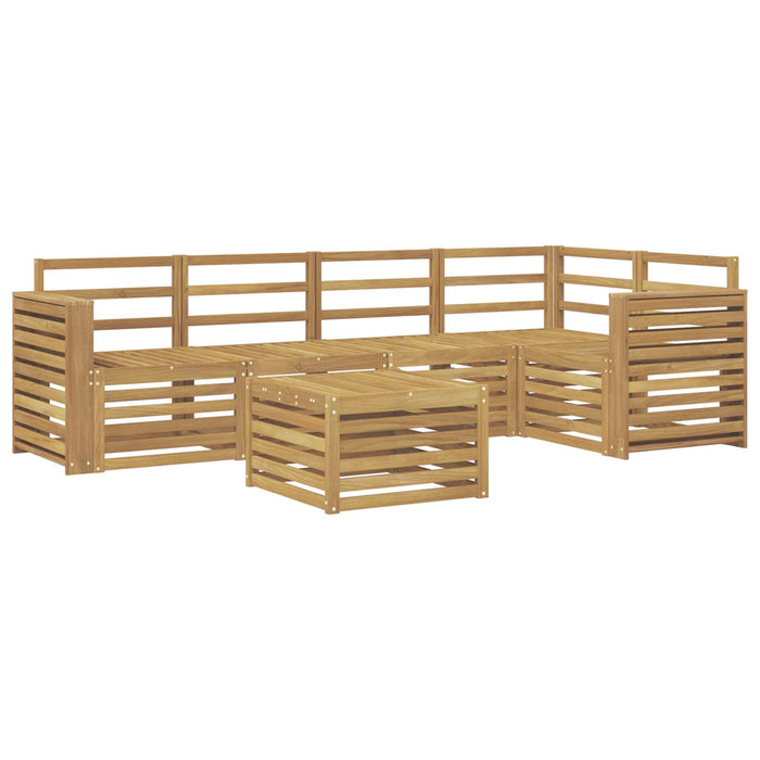 Set de canapele de exterior 6 pcs Alb 59 x 59 x 37 cm WALTI