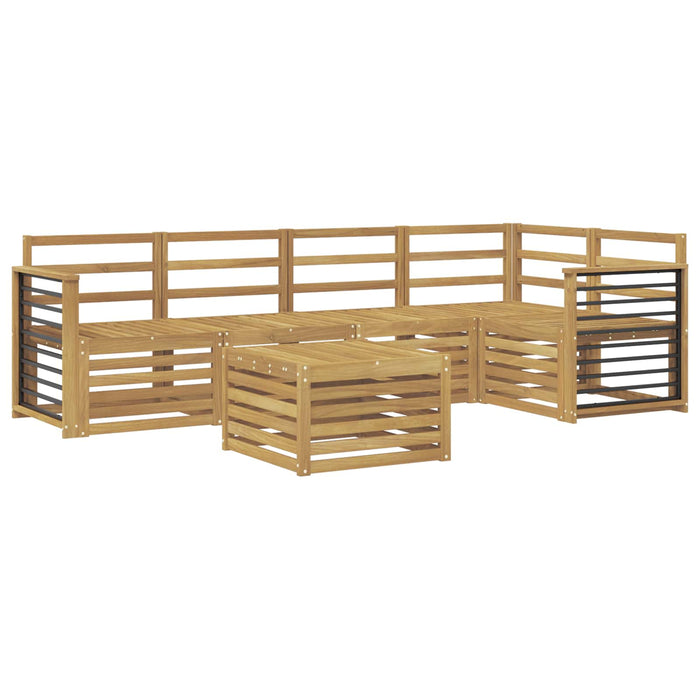 Set de canapele de exterior 6 pcs Alb 59 x 59 x 37 cm WALTI