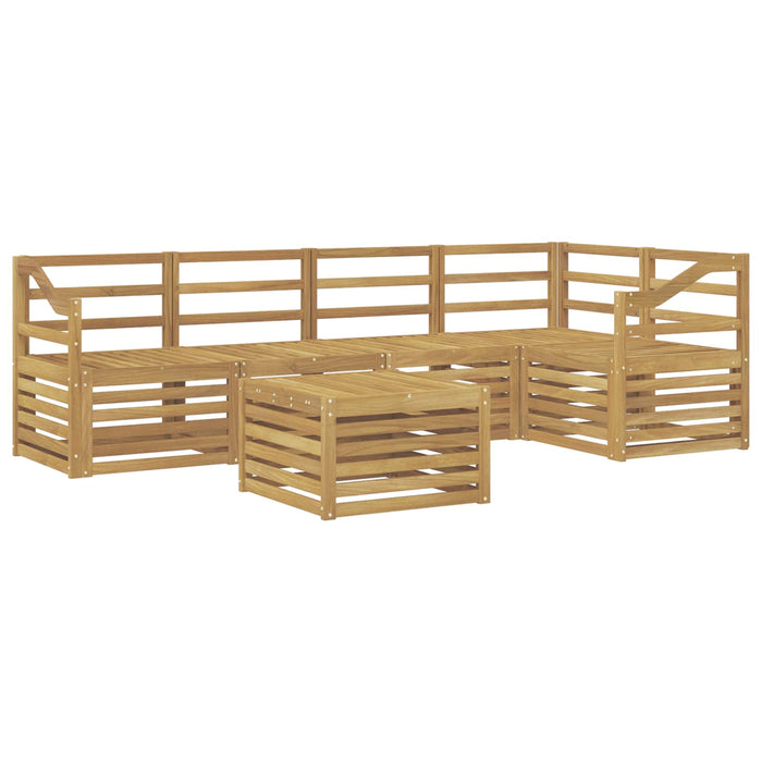 Set de canapele de exterior 6 pcs Alb 59 x 59 x 37 cm WALTI