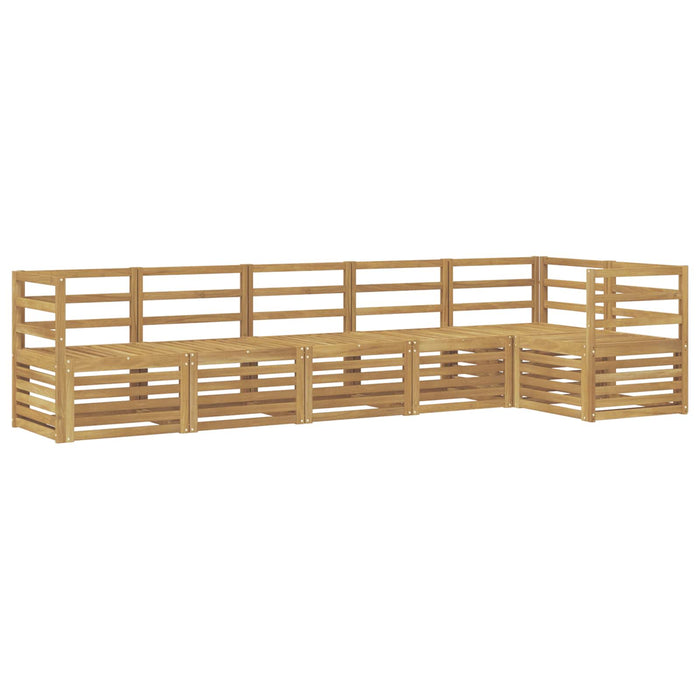 Set de canapele de exterior 6 pcs Alb 304 x 126,5 x 73 cm WALTI