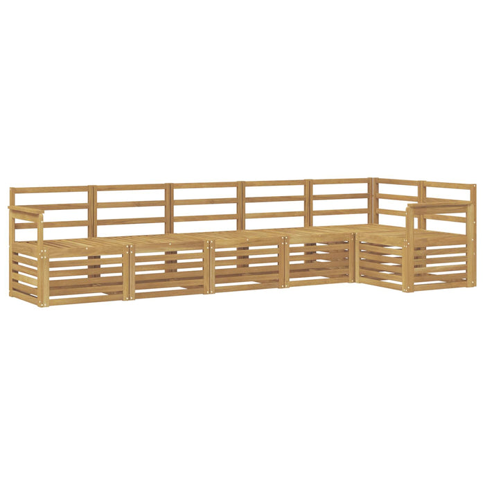 Set de canapele de exterior 6 pcs Alb 306 x 128,5 x 73 cm WALTI