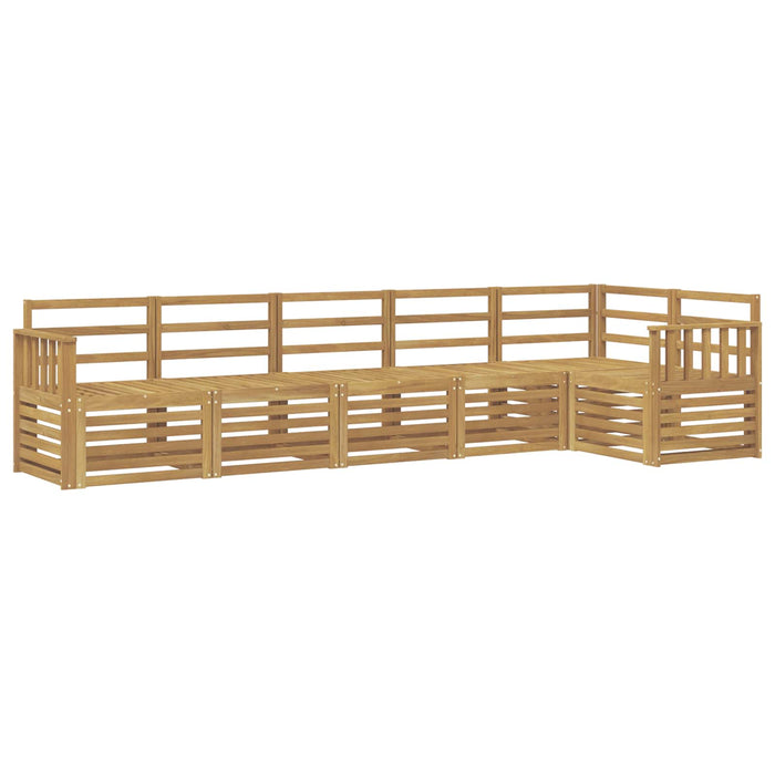 Set de canapele de exterior 6 pcs Alb 306 x 128,5 x 73 cm WALTI