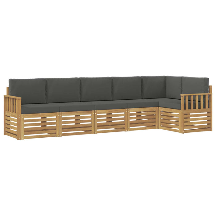 Set de canapele de exterior 6 pcs Alb și antracit WALTI