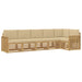 Set de canapele de exterior 6 pcs Alb și Bej - WALTI WALTI